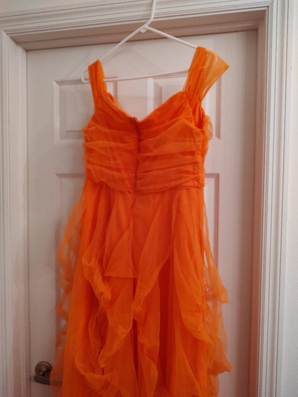 ORANGE TULL DRESS size XL